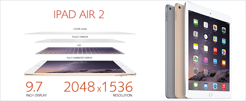 iPad Air 2 Wifi 4G 64GB Gold, Thả ga lướt web
